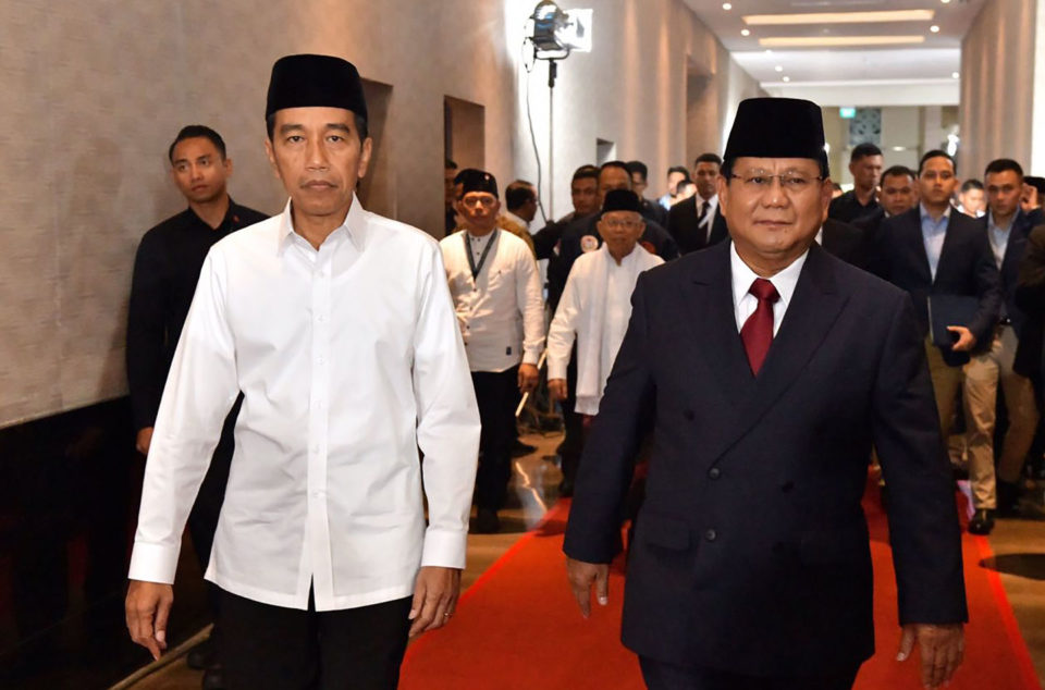 Presiden Joko Wdodo dan Menhan, Prabowo Subianto